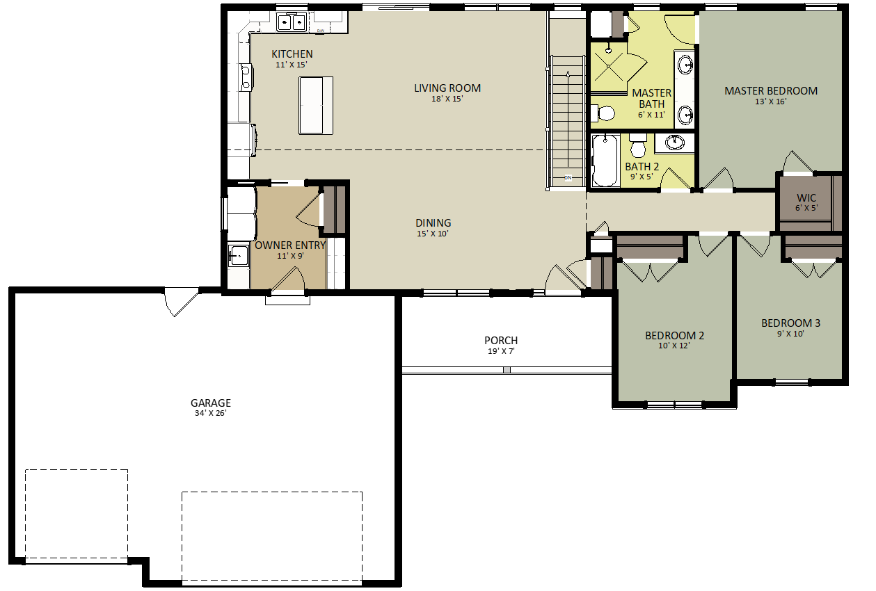 Hollowbrook First Floor Floor Plan